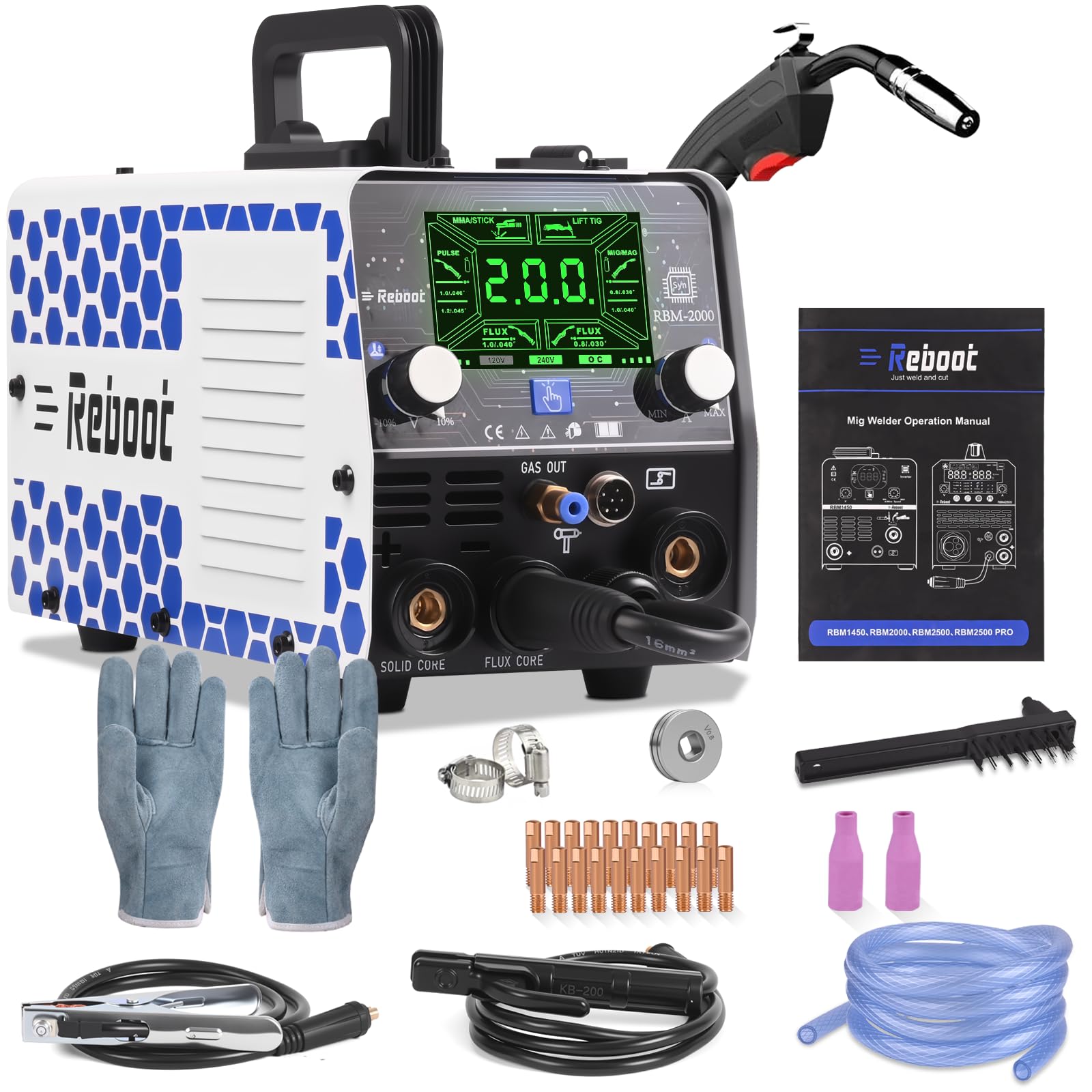 Reboot RBM2000G (MIG 5 en 1, 200 A)