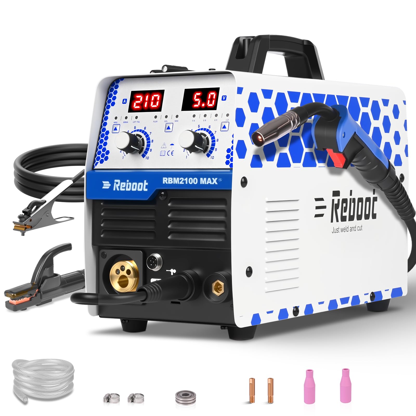 Reboot RBM2100 MAX (210 A, MIG/TIG/MMA)